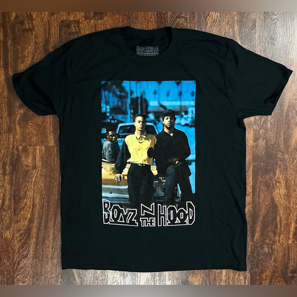 Boyz N The Hood Men’s Large Black Graphic Licensed Cotton T-Shirt